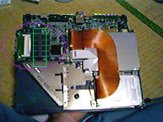 マザーボードが見える